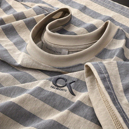 Cole | Camiseta de Rayas Algodón-Seda