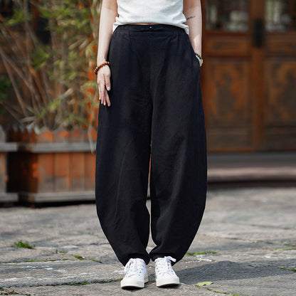 Edo | Pantalón Lino Pierna Ancha