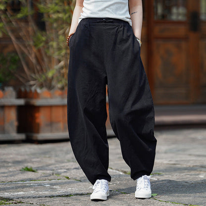 Edo | Pantalón Lino Pierna Ancha