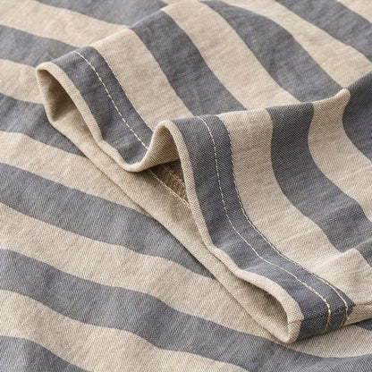 Cole | Camiseta de Rayas Algodón-Seda