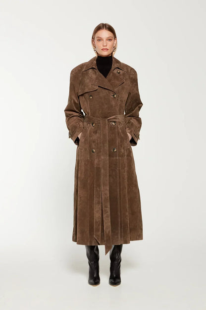 Chantal | Abrigo Trench Clásico con Cinturón