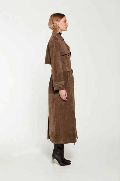 Chantal | Abrigo Trench Clásico con Cinturón