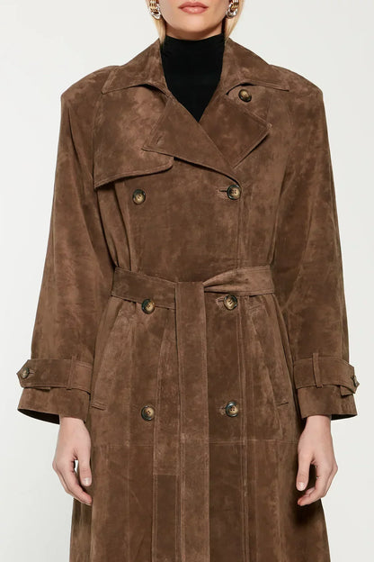 Chantal | Abrigo Trench Clásico con Cinturón