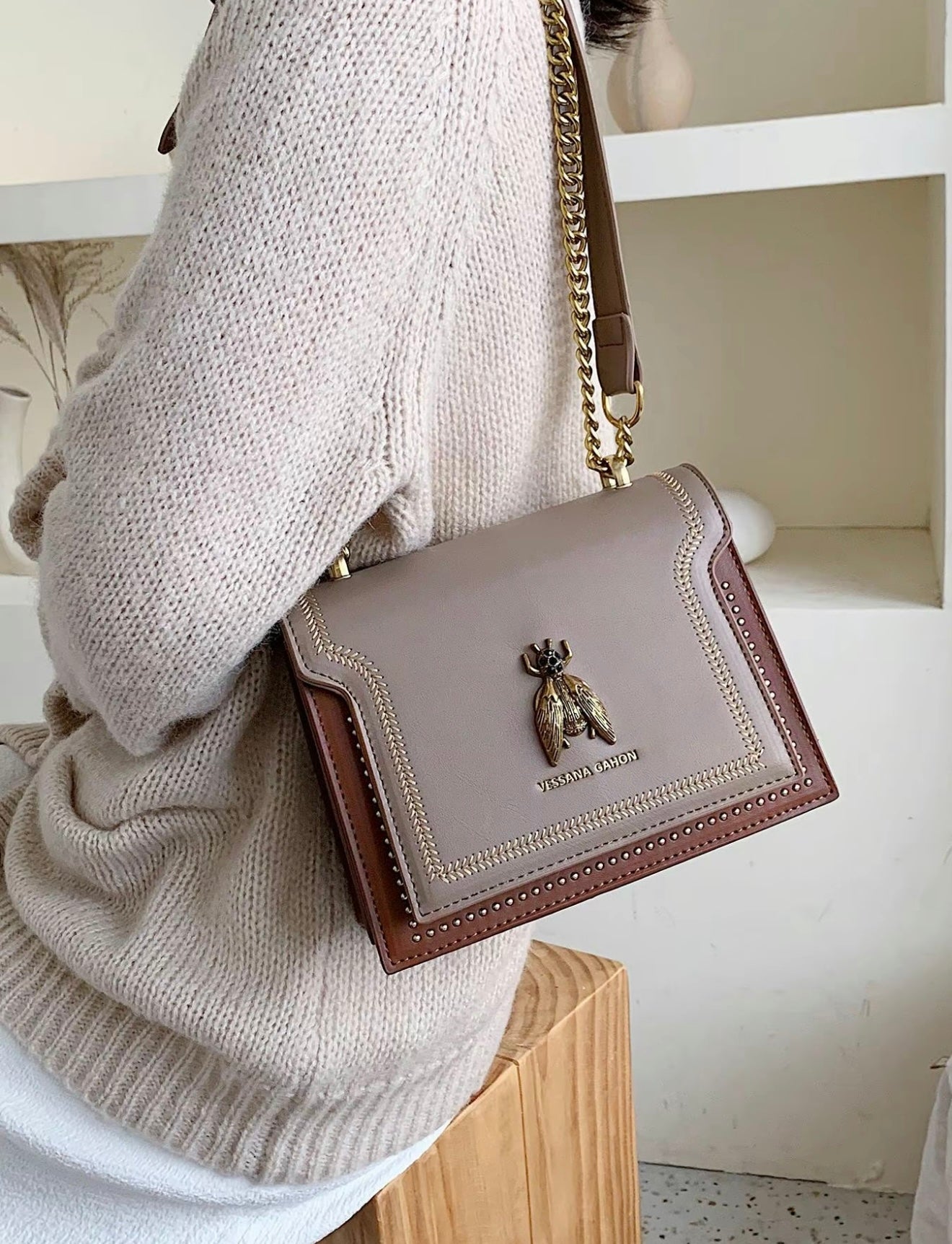 Simone | Bolso de Cadena de Lujo Atemporal