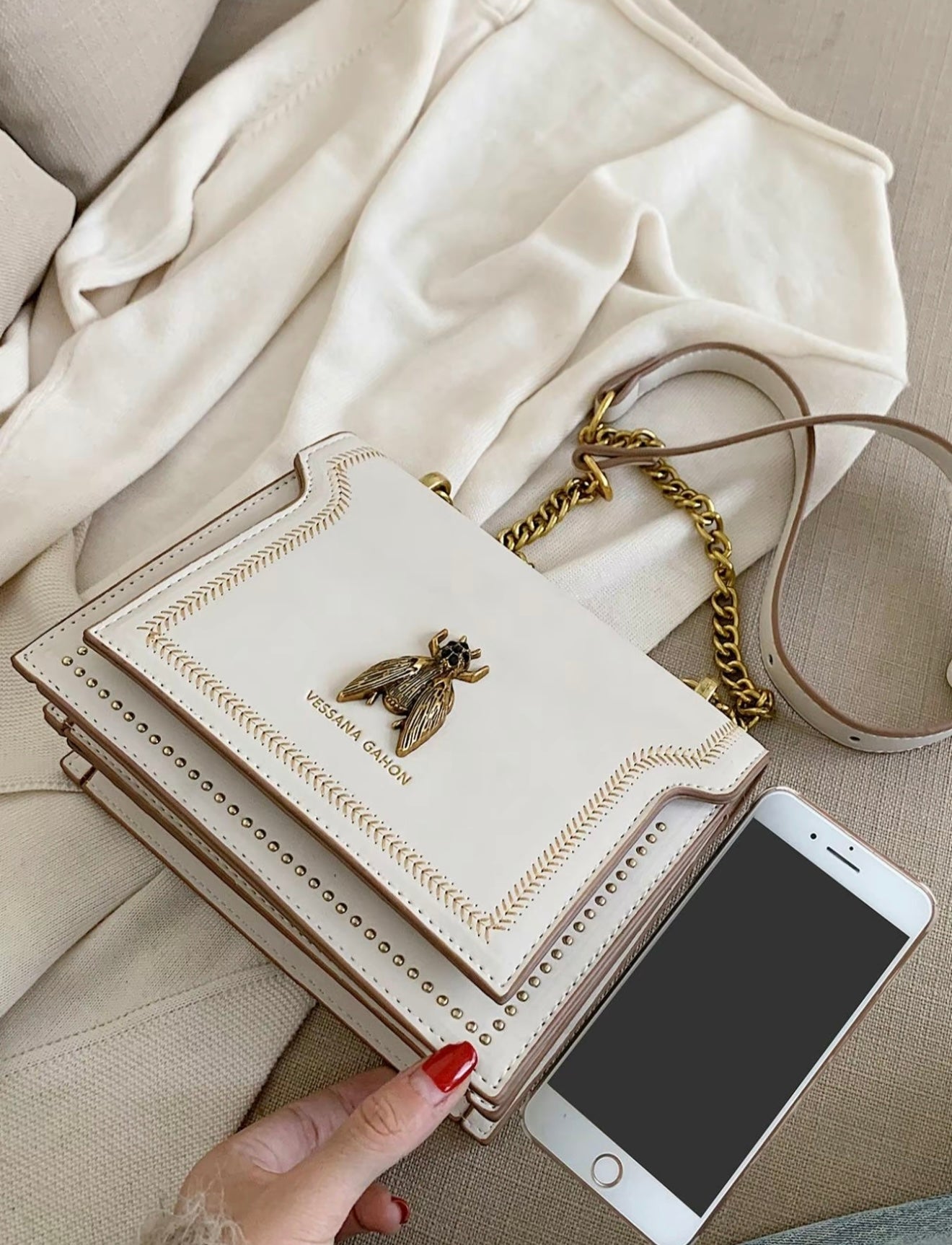 Simone | Bolso de Cadena de Lujo Atemporal