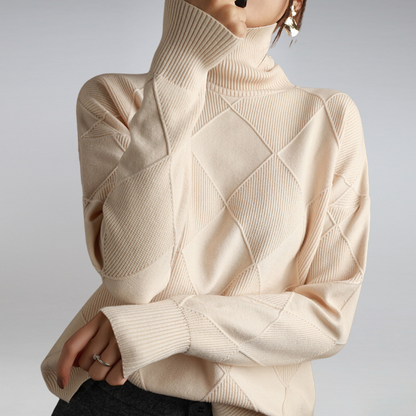 Linley | Jersey Cuello Alto Acanalado