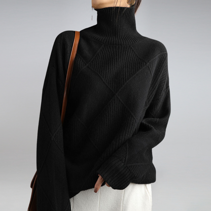 Linley | Jersey Cuello Alto Acanalado