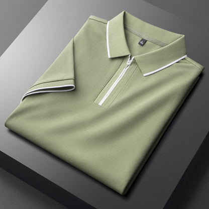 Laurent | Polo de Algodón y Seda