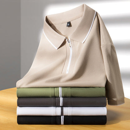 Laurent | Polo de Algodón y Seda
