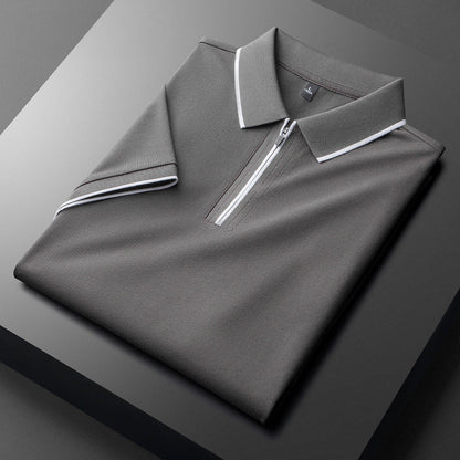 Laurent | Polo de Algodón y Seda