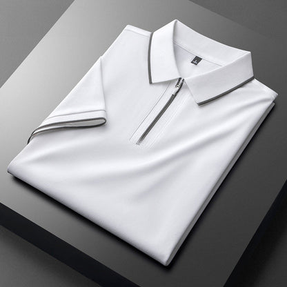 Laurent | Polo de Algodón y Seda