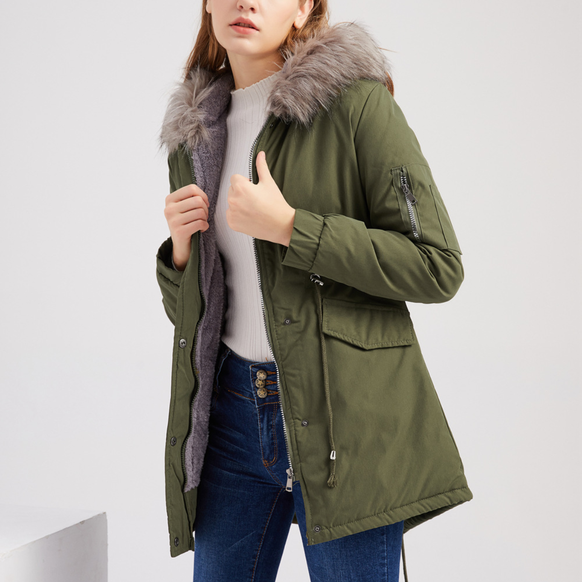 Marina | Parka Acolchada con Capucha