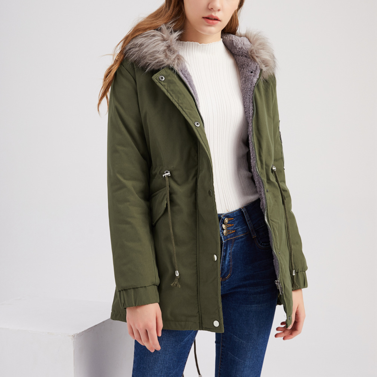 Marina | Parka Acolchada con Capucha