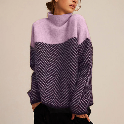 Nora | Jersey Bicolor Cuello Alto