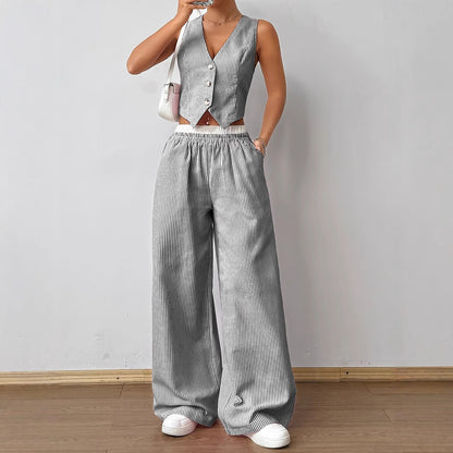 Dulce | Conjunto Dos Piezas Rayas Sin Mangas