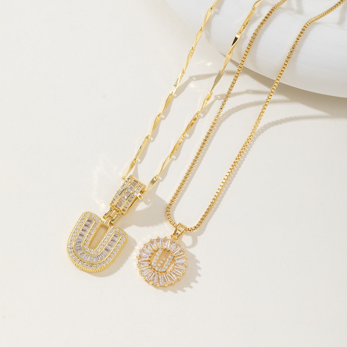 Aisha | Pack de 2 Collares Colgantes con Inicial Elegantes