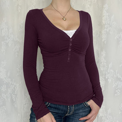 Palya | Camiseta Cómoda de Manga Larga con Cuello en V
