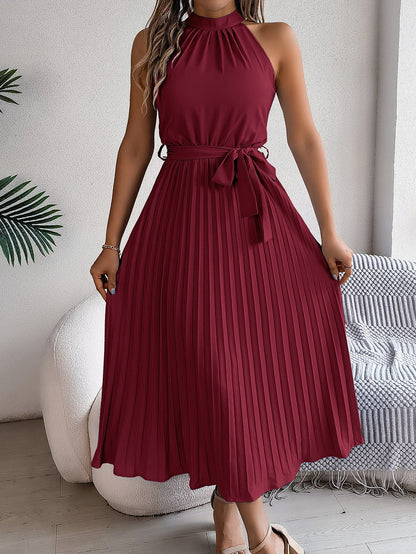 Cedrine | Vestido Midi Plisado Elegante