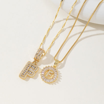 Aisha | Pack de 2 Collares Colgantes con Inicial Elegantes