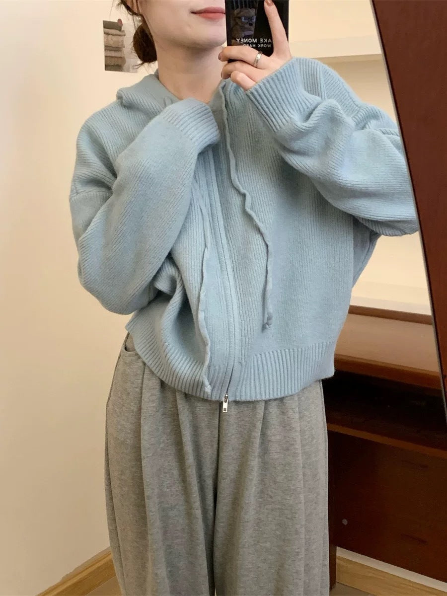 Arlene | Cárdigan Acogedor con Capucha de Manga Larga