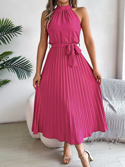 Cedrine | Vestido Midi Plisado Elegante