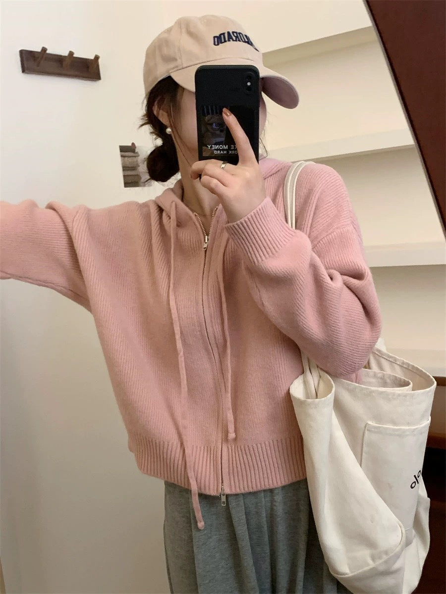 Arlene | Cárdigan Acogedor con Capucha de Manga Larga