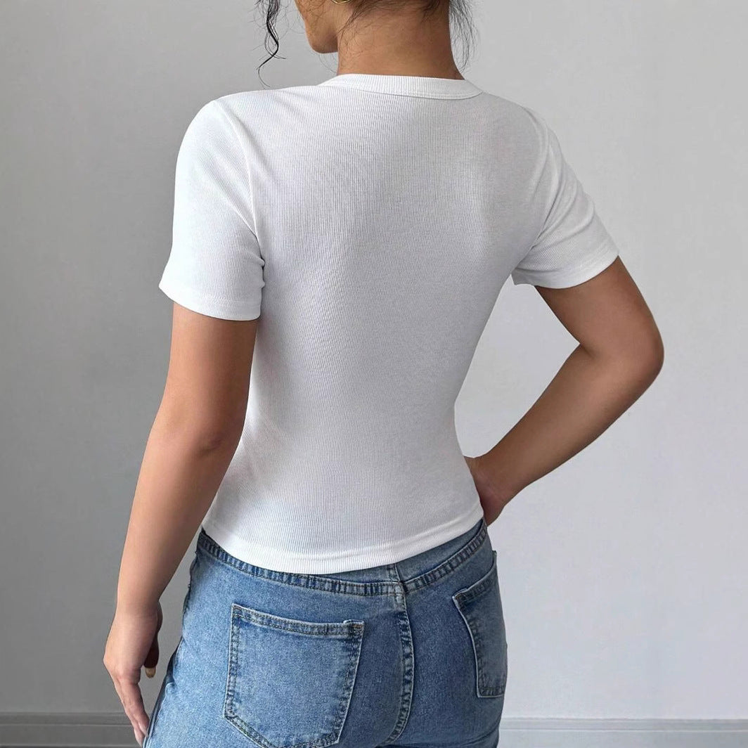 Hati | Camisa Relajada de Verano de Manga Corta con Botones