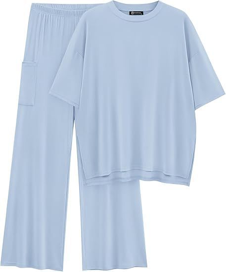 Filta | Conjunto Casual de Top Básico y Pantalones con Cintura Elástica