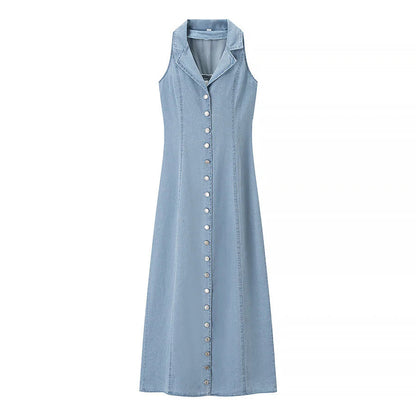 Inocencia | Vestido Maxi Escote V Botones