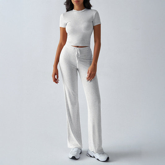 Margarita | Conjunto de Top Corto de Manga Corta y Joggers