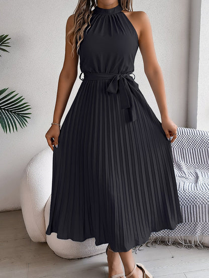Cedrine | Vestido Midi Plisado Elegante