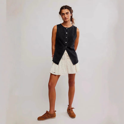 Qeridad | Camisa sin Mangas con Botones