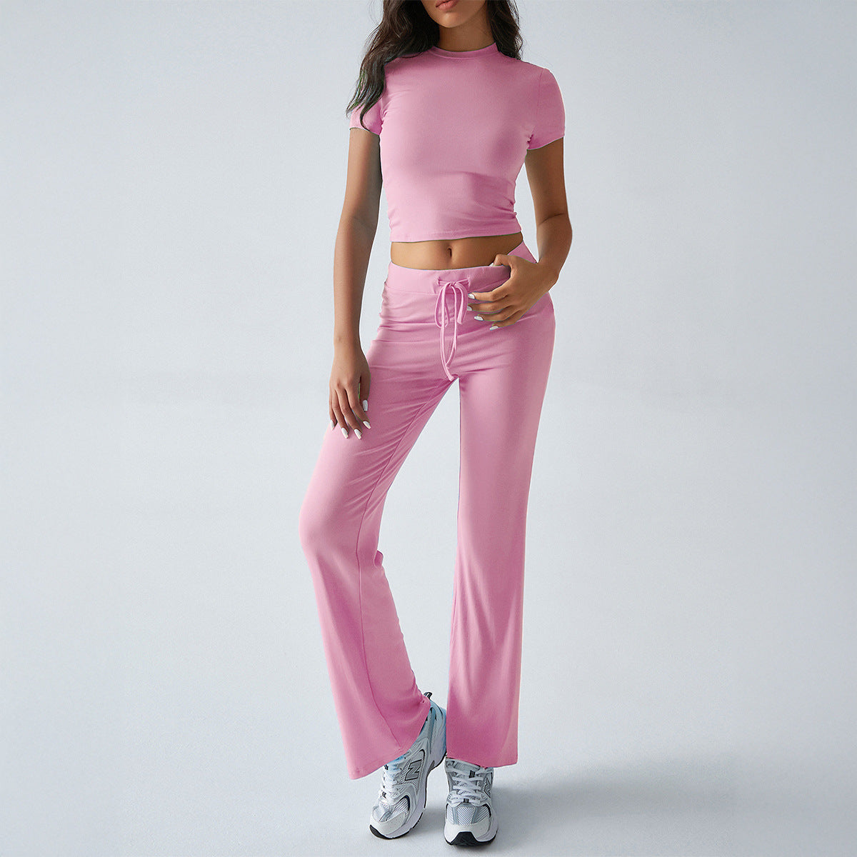 Margarita | Conjunto de Top Corto de Manga Corta y Joggers