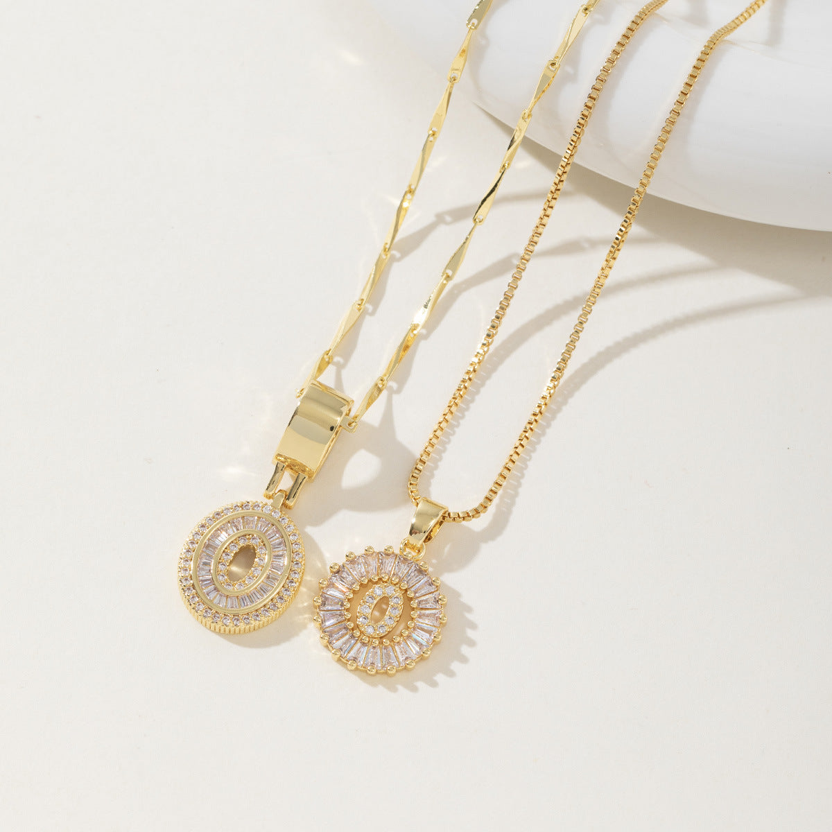 Aisha | Pack de 2 Collares Colgantes con Inicial Elegantes