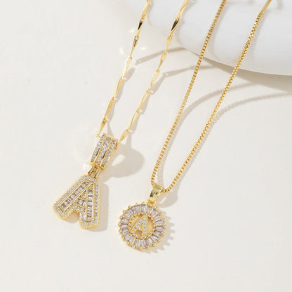Aisha | Pack de 2 Collares Colgantes con Inicial Elegantes
