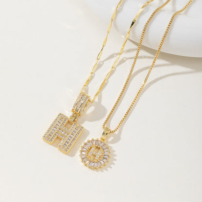 Aisha | Pack de 2 Collares Colgantes con Inicial Elegantes
