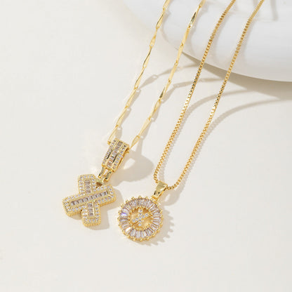 Aisha | Pack de 2 Collares Colgantes con Inicial Elegantes