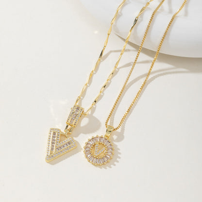 Aisha | Pack de 2 Collares Colgantes con Inicial Elegantes