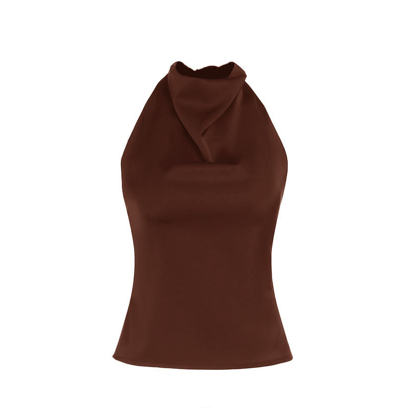 Henya | Top Casual de Verano sin Mangas con Espalda Descubierta