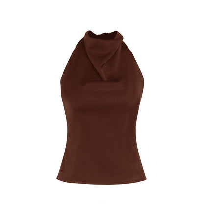 Henya | Top Casual de Verano sin Mangas con Espalda Descubierta