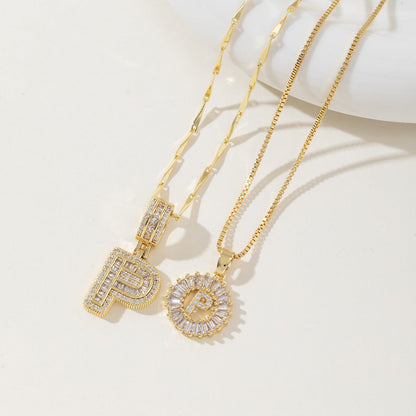Aisha | Pack de 2 Collares Colgantes con Inicial Elegantes