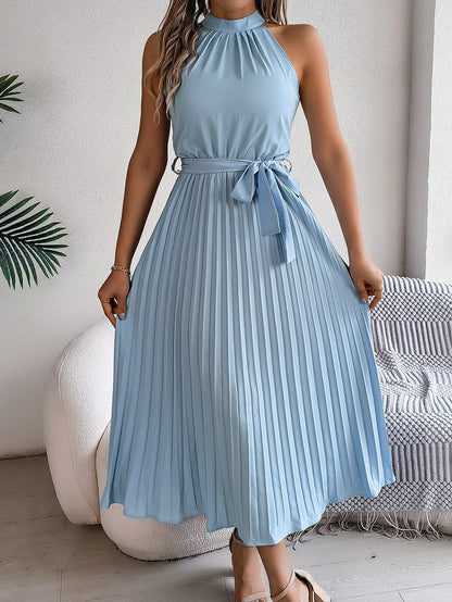 Cedrine | Vestido Midi Plisado Elegante