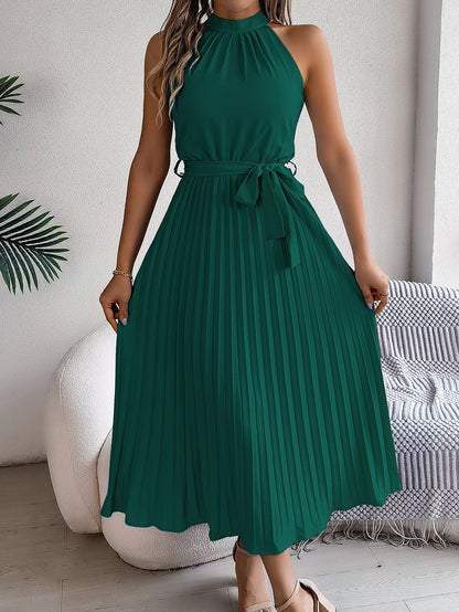 Cedrine | Vestido Midi Plisado Elegante