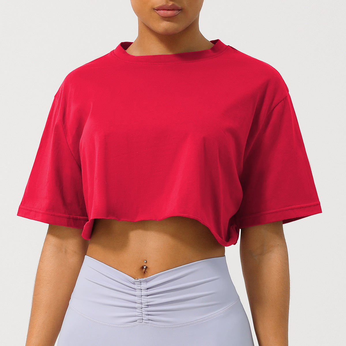 Cassia | Camiseta Crop de Ajuste Relajado