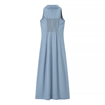 Inocencia | Vestido Maxi Escote V Botones