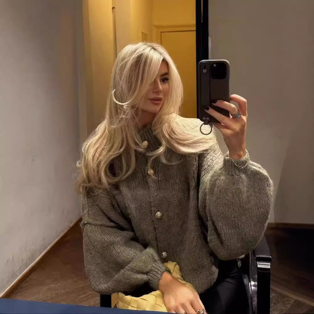 Gani | Cárdigan Clásico con Botones de Manga Larga