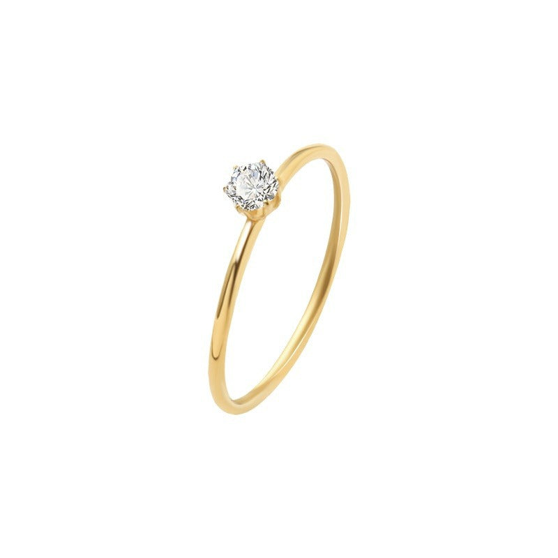 Victorine | Anillo de Elegancia Simple con Cristal