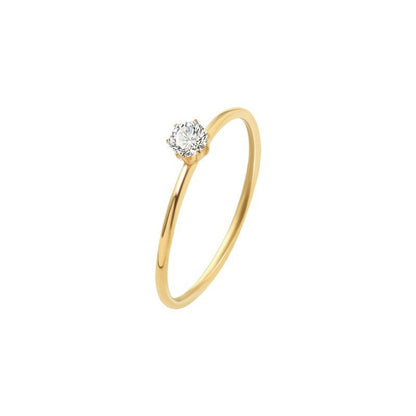 Victorine | Anillo de Elegancia Simple con Cristal