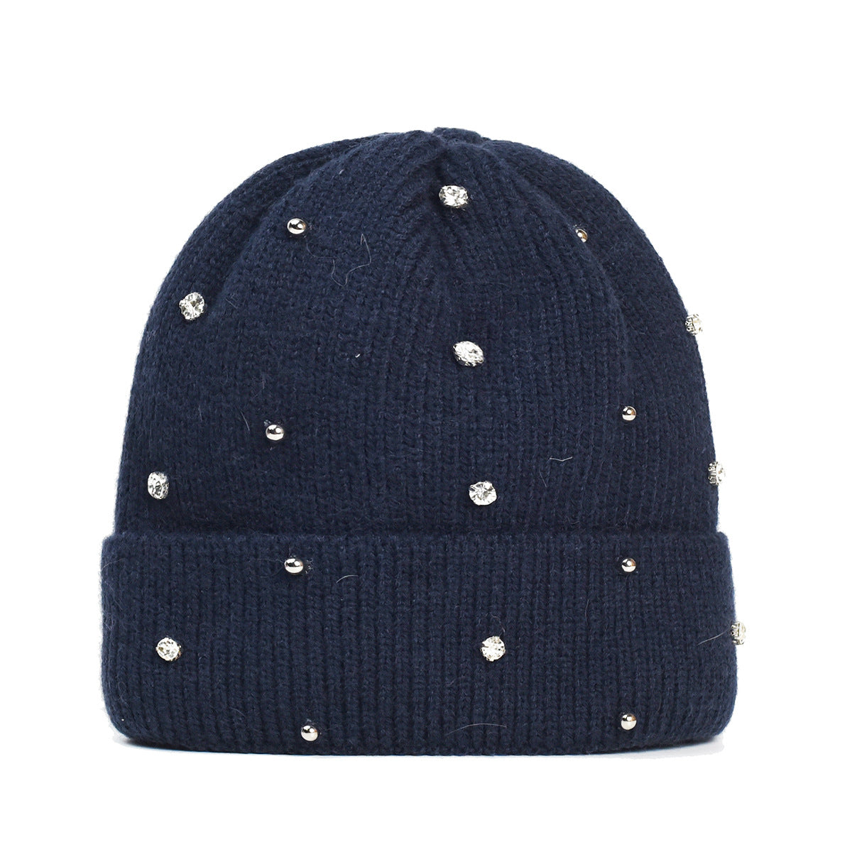 Yvette | Gorro Acogedor con Detalles de Cuentas Brillantes
