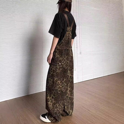 Luntian | Mono Peto Pierna Ancha Leopardo Vintage